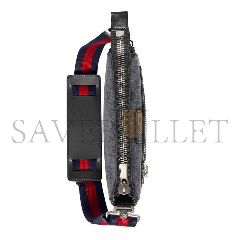 GUCCI GG BLACK SMALL MESSENGER BAG 523599 (23*21*4cm) GUCCI GG BLACK SMALL MESSENGER BAG 523599 (23*21*4cm)